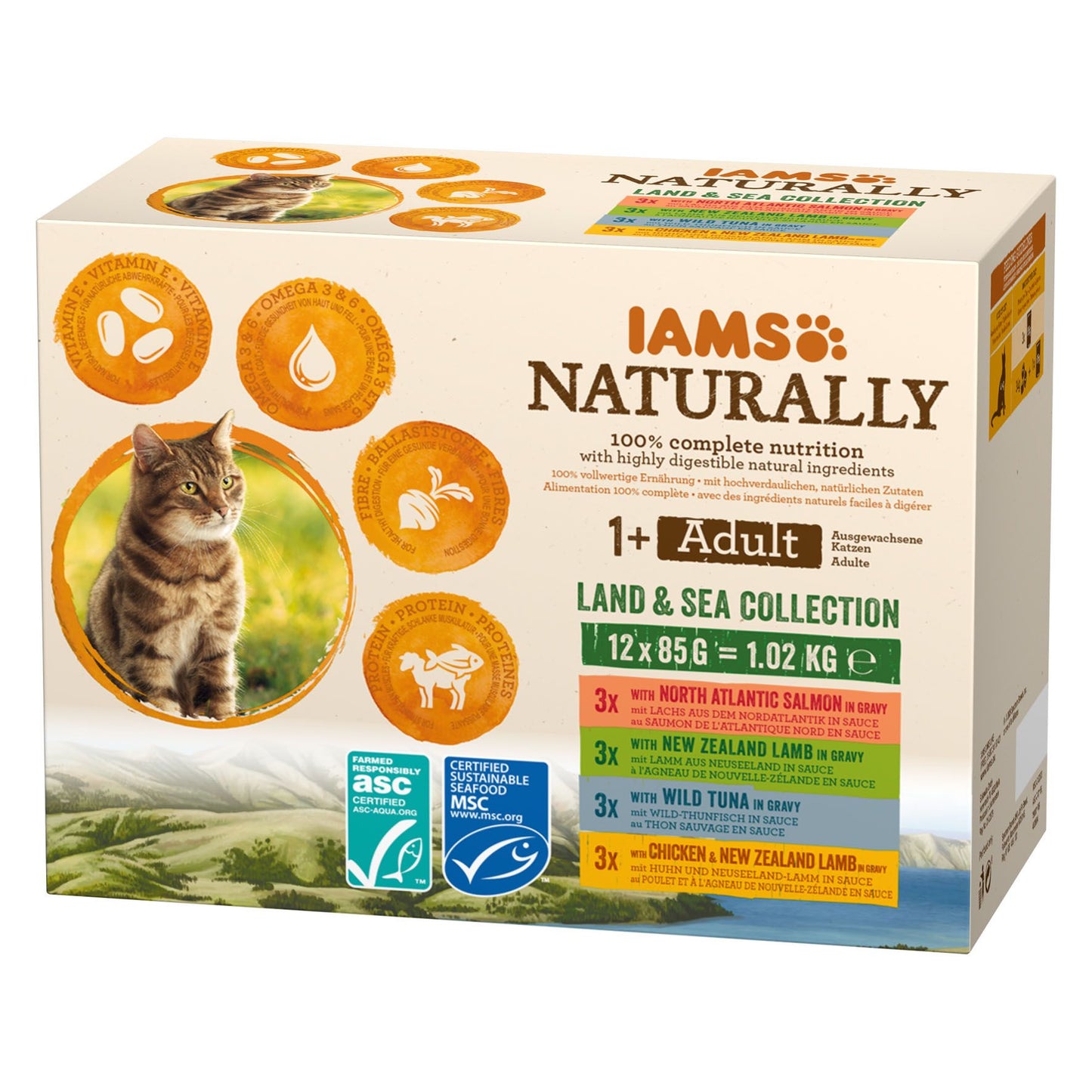 IAMS Naturally Adult Land & Sea Mix