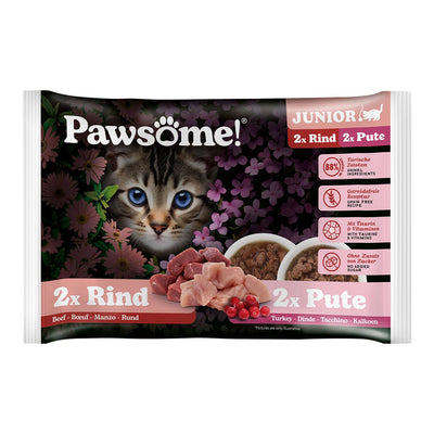 Pawsome Junior Rind & Truthahn Mixpa